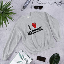 Load image into Gallery viewer, "I heart medicine" Unisex Sweatshirt