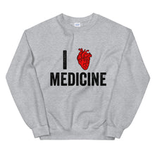 Load image into Gallery viewer, "I heart medicine" Unisex Sweatshirt
