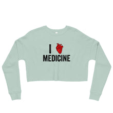 Load image into Gallery viewer, "I heart medicine" Crop Sweatshirt