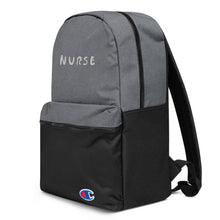 Load image into Gallery viewer, Nurse Embroidered Champion Backpack