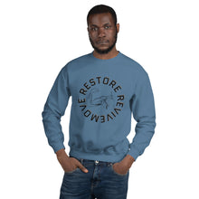 Load image into Gallery viewer, "MOVE, RESTORE, REVIVE" Unisex Sweatshirt