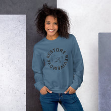 Load image into Gallery viewer, "MOVE, RESTORE, REVIVE" Unisex Sweatshirt