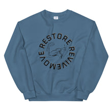 Load image into Gallery viewer, "MOVE, RESTORE, REVIVE" Unisex Sweatshirt