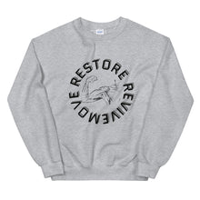 Load image into Gallery viewer, "MOVE, RESTORE, REVIVE" Unisex Sweatshirt