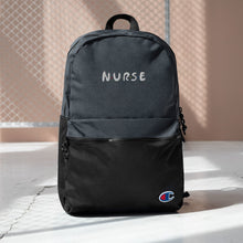 Load image into Gallery viewer, Nurse Embroidered Champion Backpack
