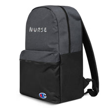 Load image into Gallery viewer, Nurse Embroidered Champion Backpack
