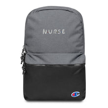 Load image into Gallery viewer, Nurse Embroidered Champion Backpack
