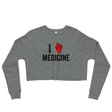 Load image into Gallery viewer, &quot;I heart medicine&quot; Crop Sweatshirt
