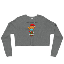 Load image into Gallery viewer, Santa&#39;s Favorite Nurse Crop Sweatshirt
