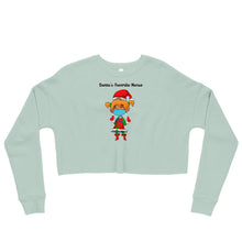 Load image into Gallery viewer, Santa&#39;s Favorite Nurse Crop Sweatshirt
